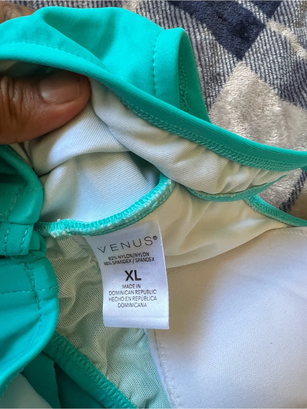 VENUS Teal Strappy Sports Bikini Top - Picture 4 of 4